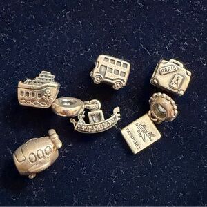 Pandora silver  Travel Charms Set